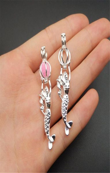 10pcs bright silver mermaid pearl cage necklace pendant aromatherapy essential oil diffusermermaid charms for jewelry making1910756
10pcs bright silver mermaid pearl cage necklace pendant aromatherapy essential oil diffusermermaid charms for jewelry making1910756