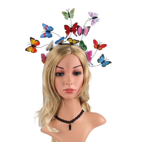 exaggerated simulation butterfly headband hair accessories for children's mori xianmei colorful butterfly headband wreath birthday gift, White
exaggerated simulation butterfly headband hair accessories for children's mori xianmei colorful butterfly headband wreath birthday gift, White