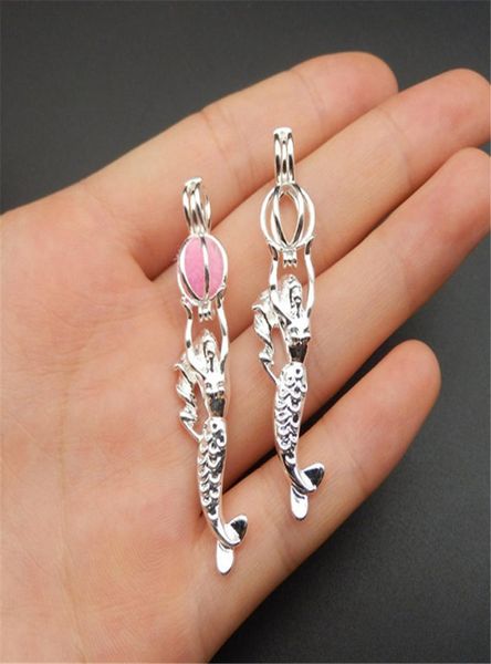 10pcs bright silver mermaid pearl cage necklace pendant aromatherapy essential oil diffusermermaid charms for jewelry making3567934
10pcs bright silver mermaid pearl cage necklace pendant aromatherapy essential oil diffusermermaid charms for jewelry making3567934