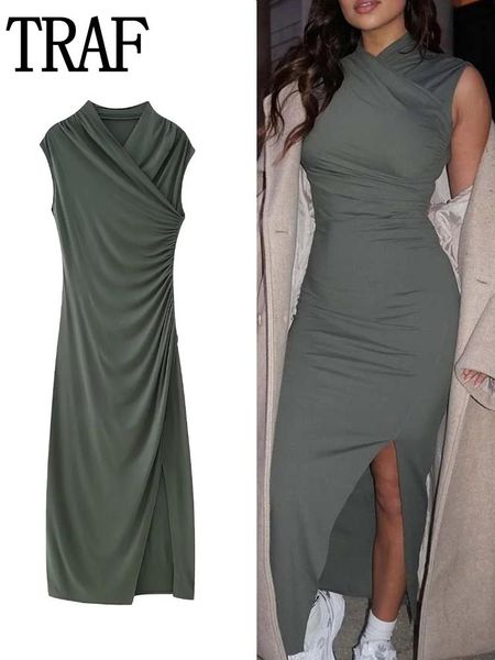 dresses traf 2023 pleated long dresses woman sleeveless bodycon dresses for women summer draped elegant chic woman evening dress new, Black;gray
dresses traf 2023 pleated long dresses woman sleeveless bodycon dresses for women summer draped elegant chic woman evening dress new, Black;gray