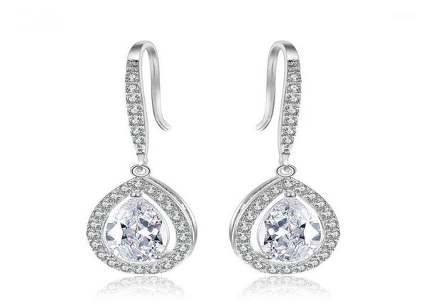 slbridal vintage waterdrop cz wedding earrings drop teardrop cubic zircon bridal earring bridesmaids earring18123074, Silver
slbridal vintage waterdrop cz wedding earrings drop teardrop cubic zircon bridal earring bridesmaids earring18123074, Silver