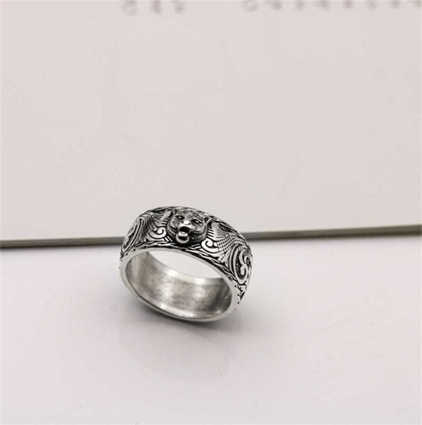 designer jewelry bracelet necklace craft fine relief three-dimensional head dominee couple ring, Silver
designer jewelry bracelet necklace craft fine relief three-dimensional head dominee couple ring, Silver