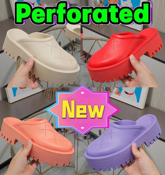 luxury sandals women perforated logo slipon platform rubber mules men women slippers el bathroom shoes classic flat summer laz9103096, Black
luxury sandals women perforated logo slipon platform rubber mules men women slippers el bathroom shoes classic flat summer laz9103096, Black