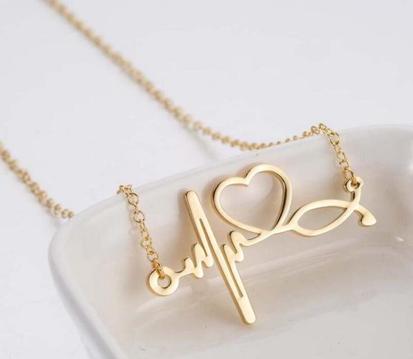simple stainless steel necklaces stethoscope electrocardiogram necklace fashion love heart choker chain3757701, Silver
simple stainless steel necklaces stethoscope electrocardiogram necklace fashion love heart choker chain3757701, Silver