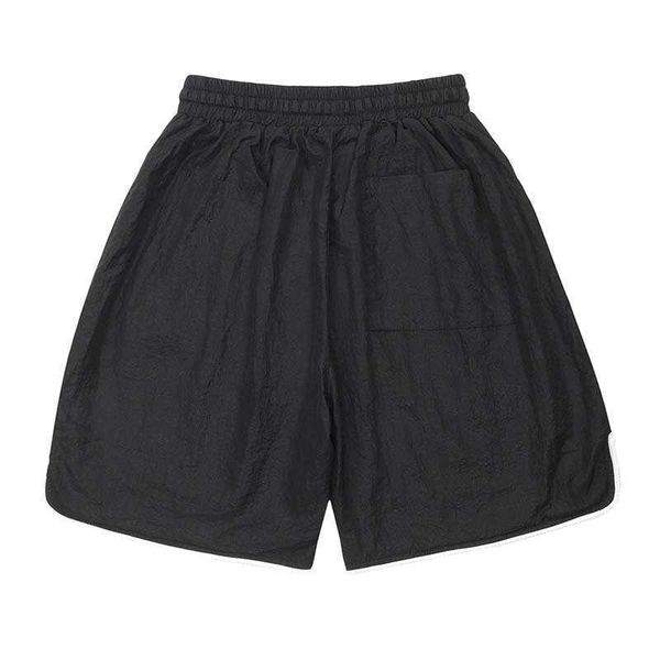 letter embroidery summer shorts men's trendy loose versatile drawstring five part sweatpants, White;black
letter embroidery summer shorts men's trendy loose versatile drawstring five part sweatpants, White;black