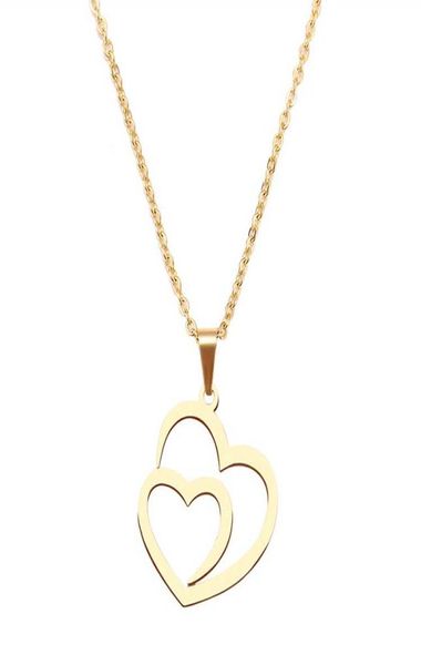 creative stainless steel necklace for women man hollow double heart rose gold choker pendant necklace engagement jewelry4459481, Silver
creative stainless steel necklace for women man hollow double heart rose gold choker pendant necklace engagement jewelry4459481, Silver