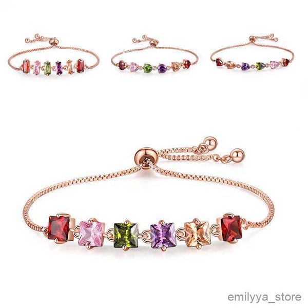 charm bracelets colorful geometry zircon bracelet for women fashion gold color adjustable crystal hand chain friend gifts jewelry, Golden;silver
charm bracelets colorful geometry zircon bracelet for women fashion gold color adjustable crystal hand chain friend gifts jewelry, Golden;silver