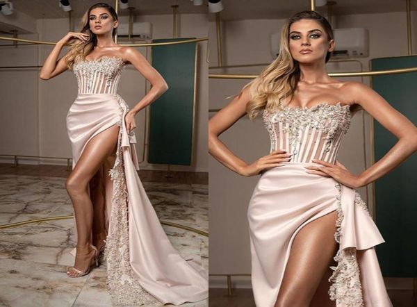 2023 prom dresses strapless high side split evening gowns elegant lace appliques women special occasion dress vestidos de fea1706618, Black;red
2023 prom dresses strapless high side split evening gowns elegant lace appliques women special occasion dress vestidos de fea1706618, Black;red