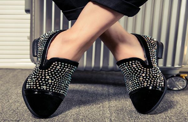 luxury rhinestone men loafers handmade leather pointed toe wedding shoes fashion casual men039s dress shoes3648137, Black
luxury rhinestone men loafers handmade leather pointed toe wedding shoes fashion casual men039s dress shoes3648137, Black
