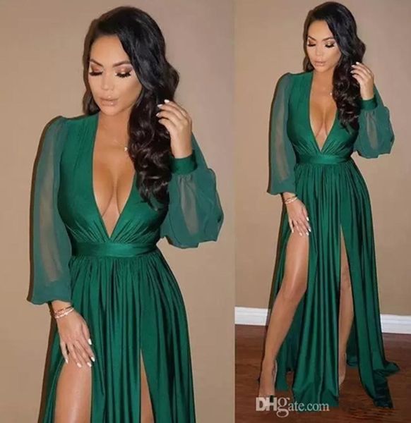 chiffon summer emerald green arabic evening dresses a line front slit satin v neck long sleeves plus size formal prom party g3365033, Black;red
chiffon summer emerald green arabic evening dresses a line front slit satin v neck long sleeves plus size formal prom party g3365033, Black;red