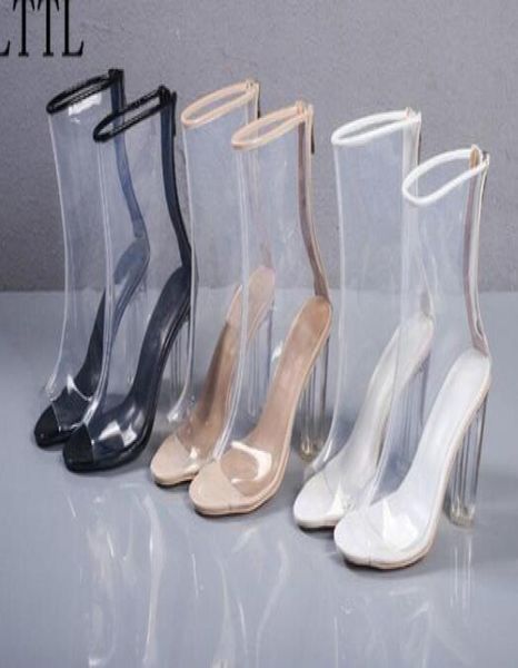new chaussure femme clear heel transparent boots plastic womens ankle booties peep toe perspex lucite 11cm high heels shoes1547638, Black
new chaussure femme clear heel transparent boots plastic womens ankle booties peep toe perspex lucite 11cm high heels shoes1547638, Black