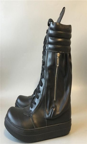 20ss full black high lace up hip hop rock street punk boots genuine leather trainer flats boots1584323
20ss full black high lace up hip hop rock street punk boots genuine leather trainer flats boots1584323