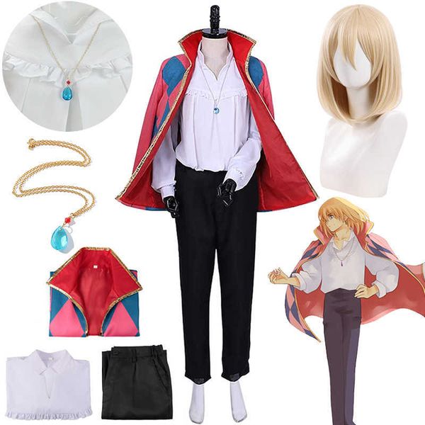 anime costumes howl come wig anime howl's moving castle cosplay comes wig jacket necklace uniform outfits halloween comes for women z06, Black
anime costumes howl come wig anime howl's moving castle cosplay comes wig jacket necklace uniform outfits halloween comes for women z06, Black