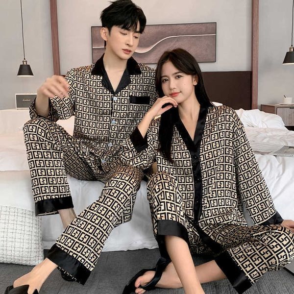 pyjamas jxgarb spring autumn new satin letter cross female male couples pajamas sets fashion women men lovely ice silk sleepwear j230601, Red;black
pyjamas jxgarb spring autumn new satin letter cross female male couples pajamas sets fashion women men lovely ice silk sleepwear j230601, Red;black
