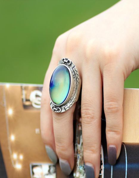 large real antique silver plated color change solitaire mood ring emotion feeling oval stone rings size 7893314827, Golden;silver
large real antique silver plated color change solitaire mood ring emotion feeling oval stone rings size 7893314827, Golden;silver