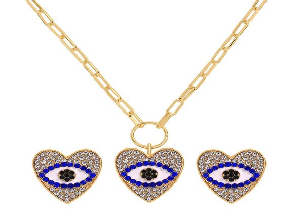 highend angel eye pendant necklaces earrings set simple retro diamond clavicle chain alloy rhinestone earring french devil eyes e5241464, Silver
highend angel eye pendant necklaces earrings set simple retro diamond clavicle chain alloy rhinestone earring french devil eyes e5241464, Silver