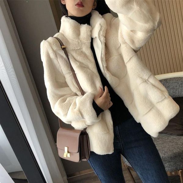 dress rimocy autumn winter new stand collar faux fur jeacket women 2022 fsahion long sleeve plush coat woman zipper warm coats ladies, White
dress rimocy autumn winter new stand collar faux fur jeacket women 2022 fsahion long sleeve plush coat woman zipper warm coats ladies, White