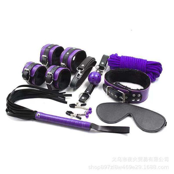 toy supplies black purple fun 7-8 piece set of alternative handcuffs pu leather plush
toy supplies black purple fun 7-8 piece set of alternative handcuffs pu leather plush