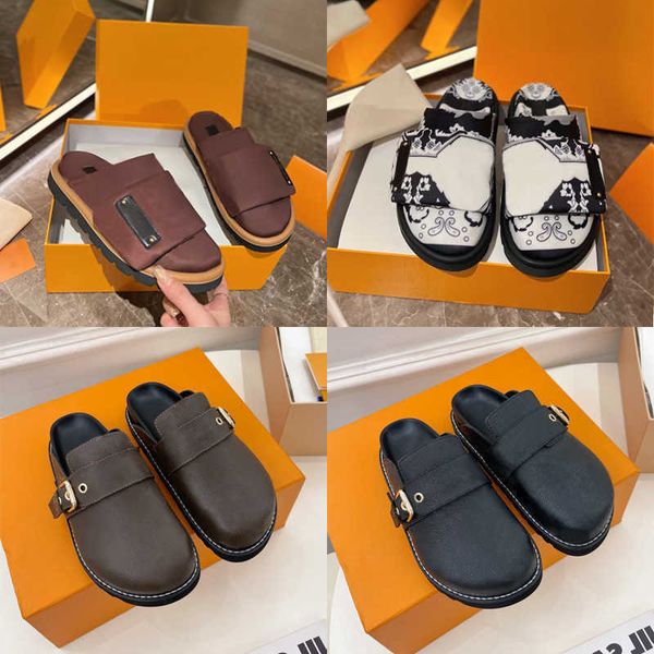 women men slippers slide cosy comfort mules luxury leather flat slippers platform sandal fashion comfortable casual shoe 35-45 with box no43, Black
women men slippers slide cosy comfort mules luxury leather flat slippers platform sandal fashion comfortable casual shoe 35-45 with box no43, Black