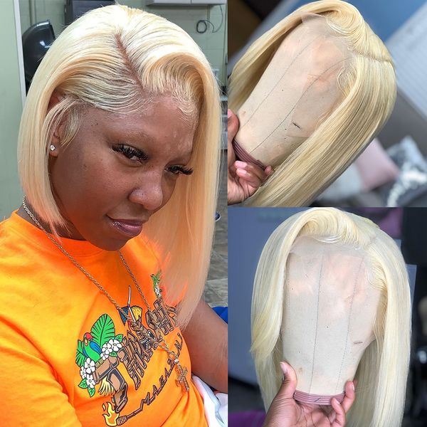 rosabeauty 13x4 blonde colored short bob 613 lace front wig transparent straight human hair wigs for women remy 180%, Black;brown
rosabeauty 13x4 blonde colored short bob 613 lace front wig transparent straight human hair wigs for women remy 180%, Black;brown