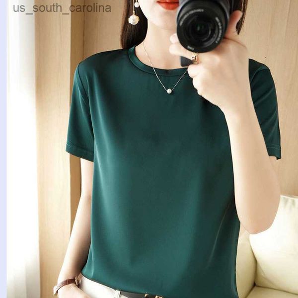 camis women's tshirt silk short sleeve ladies oneck satin loose pullovers summer base shirt thin tank inside 230419 l230522, White
camis women's tshirt silk short sleeve ladies oneck satin loose pullovers summer base shirt thin tank inside 230419 l230522, White