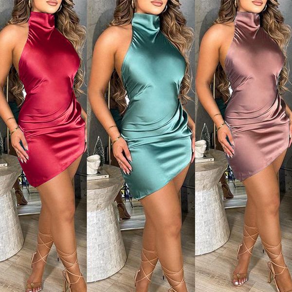 women's basic & casual dresses solid color fashion hanging neck backless pleated dress elastic waist irregular skirt sleeveless backles, Black;gray
women's basic & casual dresses solid color fashion hanging neck backless pleated dress elastic waist irregular skirt sleeveless backles, Black;gray