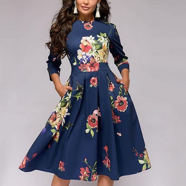 dresses three quarter office lady knee length elegant vintage party 2023 casual spring summer women dress floral printed dresses, Black;gray
dresses three quarter office lady knee length elegant vintage party 2023 casual spring summer women dress floral printed dresses, Black;gray
