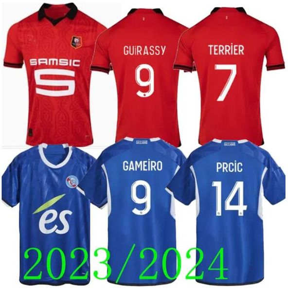 23 24 stade rennais soccer jersey rc strasbourg doku 2023 rennes bourigeaud maillots de foot truffert terrier maouassa aguerd football shirt, Black;yellow
23 24 stade rennais soccer jersey rc strasbourg doku 2023 rennes bourigeaud maillots de foot truffert terrier maouassa aguerd football shirt, Black;yellow
