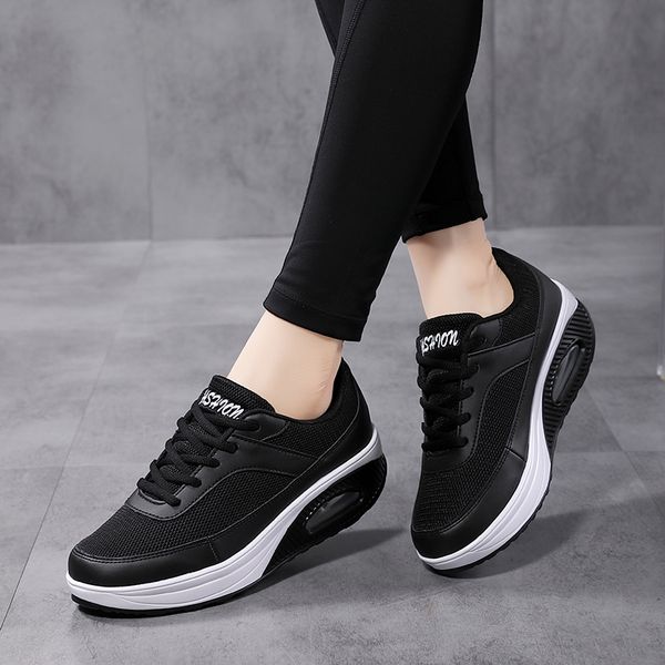 2023 spring new pu cushion women shoes mesh comfortable casual shoes women sneakers large shoes for women designer luxury, Black
2023 spring new pu cushion women shoes mesh comfortable casual shoes women sneakers large shoes for women designer luxury, Black