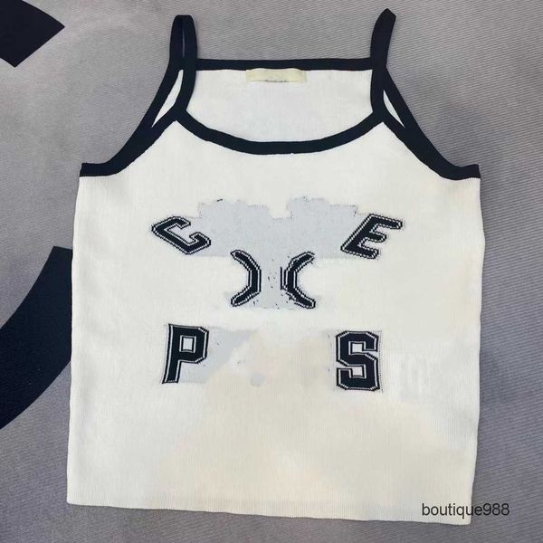 2023 summer new embroidery letter small strap tank versatile pullover premium knit fashion, White
2023 summer new embroidery letter small strap tank versatile pullover premium knit fashion, White
