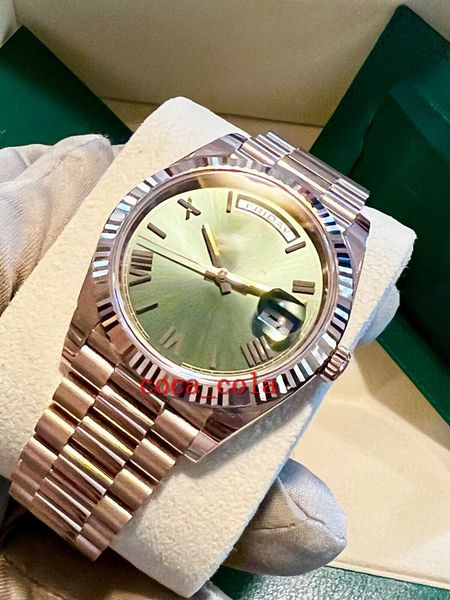 new watch strap luxury wristwatch 40 olive green president rose gold 228235 movement 904l automatic mens bracelet waterproof men's watc, Slivery;golden
new watch strap luxury wristwatch 40 olive green president rose gold 228235 movement 904l automatic mens bracelet waterproof men's watc, Slivery;golden