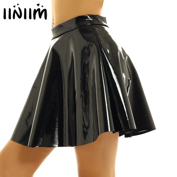 dresses womens wet look leather miniskirts high waist flared pleated latex aline circle skirt rave dance bottoms clubwear skirts, Black;gray
dresses womens wet look leather miniskirts high waist flared pleated latex aline circle skirt rave dance bottoms clubwear skirts, Black;gray