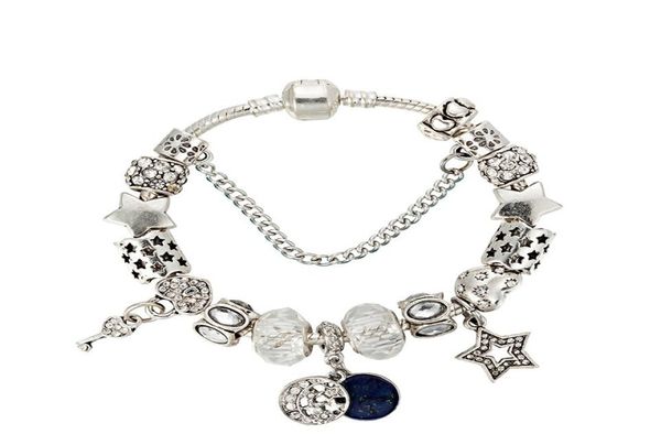 new charm bracelet european american style big star moon pendant white crystal beads jewelry fashion women039s singles6335769, Black
new charm bracelet european american style big star moon pendant white crystal beads jewelry fashion women039s singles6335769, Black