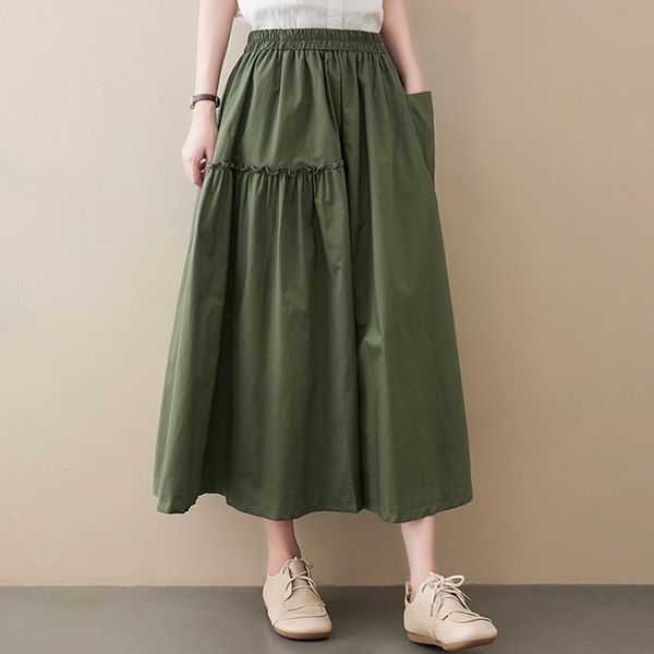dresses cotton linen high waist edible tree fungus fashion summer skirts loose women casual skirts korea style office lady work skirts, Black;gray
dresses cotton linen high waist edible tree fungus fashion summer skirts loose women casual skirts korea style office lady work skirts, Black;gray
