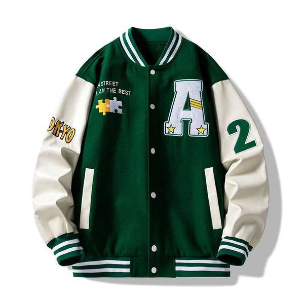 custom baseball loose casual varsity sport jersey jacket green blue baseball jacket for men fpzr, Black;brown
custom baseball loose casual varsity sport jersey jacket green blue baseball jacket for men fpzr, Black;brown