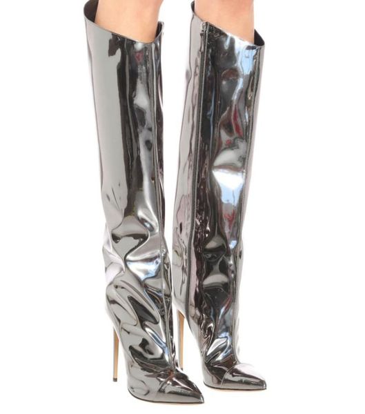 12cm selling spring boots autumn fall season zipper gold patent leather pencil high heel long boots lady039s shoes woman cu9880163, Black
12cm selling spring boots autumn fall season zipper gold patent leather pencil high heel long boots lady039s shoes woman cu9880163, Black