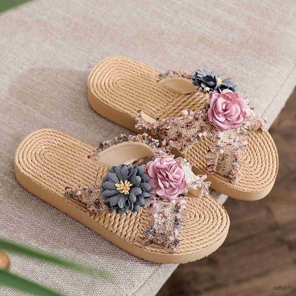 slipper fashion girls summer casual slides kids comfortable flax slippers beach style flower open toe linen sandals child indoor shoes, Black;grey
slipper fashion girls summer casual slides kids comfortable flax slippers beach style flower open toe linen sandals child indoor shoes, Black;grey