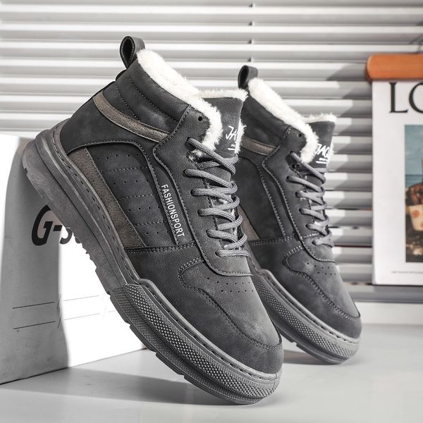 2022 new winter sneakers men cotton wool warm sports shoes male tool boots classic trend shoes mans fashion work boots, Black
2022 new winter sneakers men cotton wool warm sports shoes male tool boots classic trend shoes mans fashion work boots, Black
