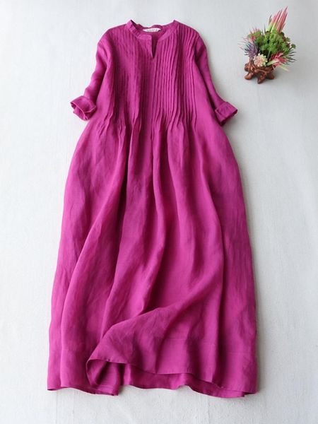 dresses summer new ladies cotton linen dress fashion women's thin ramie elegant organ pleated loose flowy short sleeve dress, Black;gray
dresses summer new ladies cotton linen dress fashion women's thin ramie elegant organ pleated loose flowy short sleeve dress, Black;gray