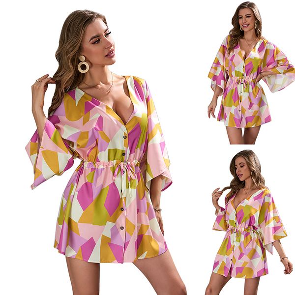 new womens designer dress summer printed clothing loose luxury dress skims shirt dresses for women and casual dress wholesale, Black;gray
new womens designer dress summer printed clothing loose luxury dress skims shirt dresses for women and casual dress wholesale, Black;gray