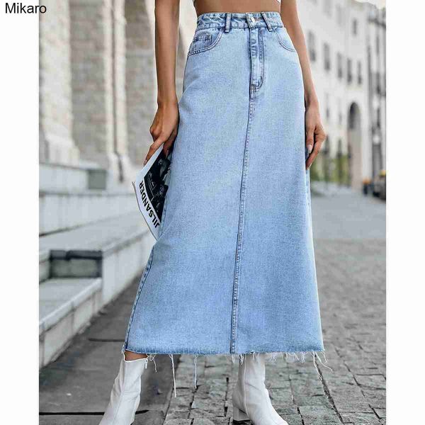 mikaro 2019 # women's dress ins casual fashion high waist slim versatile a-line denim skirt, Black 
mikaro 2019 # women's dress ins casual fashion high waist slim versatile a-line denim skirt, Black