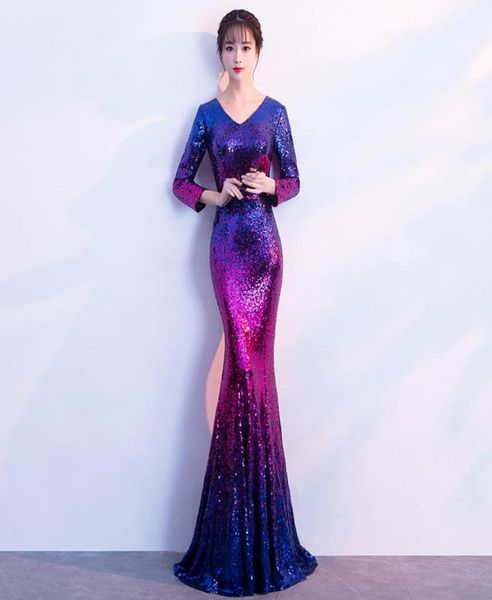 woman party night sequined vneck floorlength evening dresses long prom dresses3079623, Black
woman party night sequined vneck floorlength evening dresses long prom dresses3079623, Black