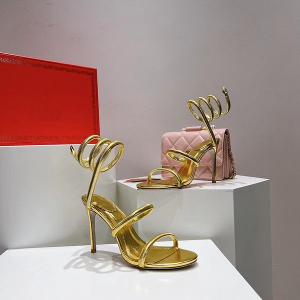 european and american women's sandals, slim high heels, snake shaped metal winding, roman style dating and wedding banquet pieces, high, Black
european and american women's sandals, slim high heels, snake shaped metal winding, roman style dating and wedding banquet pieces, high, Black