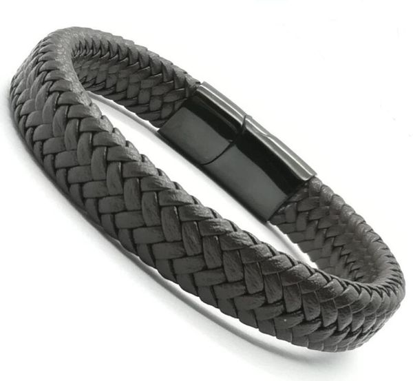 2018 men jewelry punk black braided geunine leather bracelet stainless steel magnetic buckle fashion bangles9555537, Golden;silver
2018 men jewelry punk black braided geunine leather bracelet stainless steel magnetic buckle fashion bangles9555537, Golden;silver