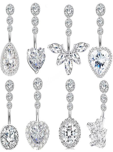 crystal belly button ring for woman navel piercing round heart zircon stud barbell stainless steel bar body jewelry8818549, Silver
crystal belly button ring for woman navel piercing round heart zircon stud barbell stainless steel bar body jewelry8818549, Silver