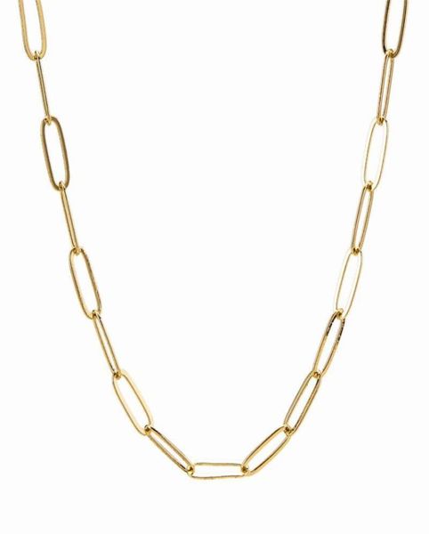 gold color paper clip lick chain choker necklace for women link chain wedding birthday jewelry 15 16 17 inches3712759, Golden;silver
gold color paper clip lick chain choker necklace for women link chain wedding birthday jewelry 15 16 17 inches3712759, Golden;silver