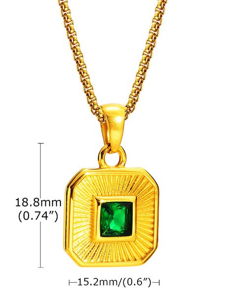 women's pendnat necklace personalized and trendy stainless steel square pendant necklace inlay cubic zirconia jewelry gift yw35pn-1616, Golden;silver
women's pendnat necklace personalized and trendy stainless steel square pendant necklace inlay cubic zirconia jewelry gift yw35pn-1616, Golden;silver