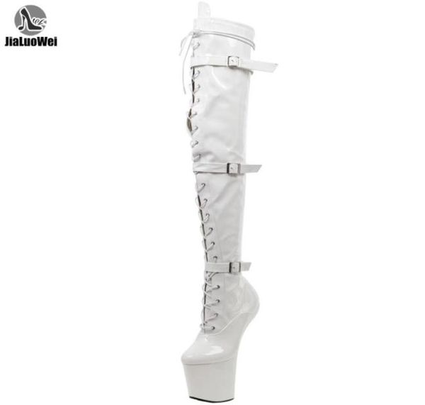 jialuowei high leg boots lace up extreme high heel fetish heelless horse stallion hoof sole over knee boots crotch high boots y2005108321, Black
jialuowei high leg boots lace up extreme high heel fetish heelless horse stallion hoof sole over knee boots crotch high boots y2005108321, Black