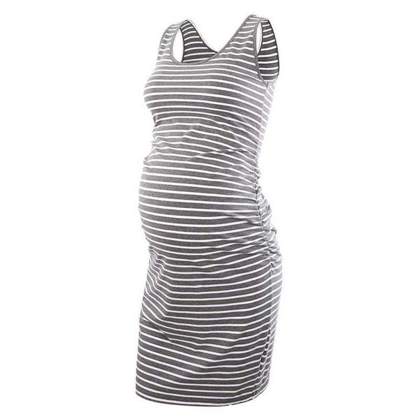 maternity dresses tank dress summer sleeveless o-neck stripe casual sundress tight pregnant women's wear, White
maternity dresses tank dress summer sleeveless o-neck stripe casual sundress tight pregnant women's wear, White