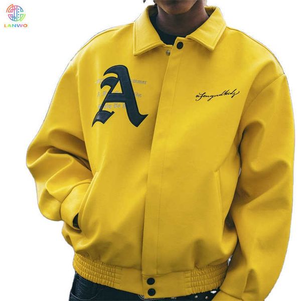 lanwo custom black yellow leather versity jacket for men manufacturer bulk xl bomber plus size men's letterman varsity jackets woy, Black;brown
lanwo custom black yellow leather versity jacket for men manufacturer bulk xl bomber plus size men's letterman varsity jackets woy, Black;brown